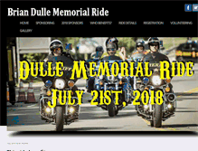 Tablet Screenshot of dullememorialride.com
